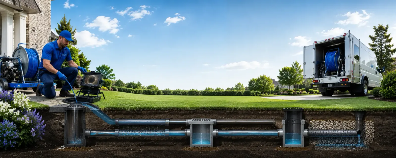 Outdoor drain cleaning information for Stockbridge, MA